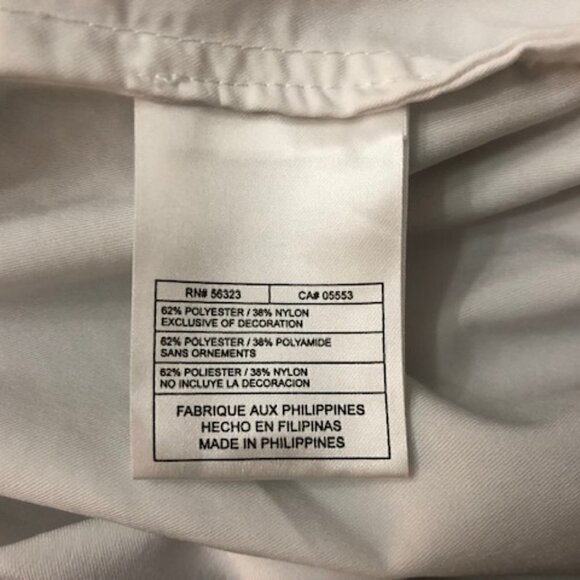 nike White Zip Front Capri Crop Pants w/ Drawstring - Picture 6 of 6